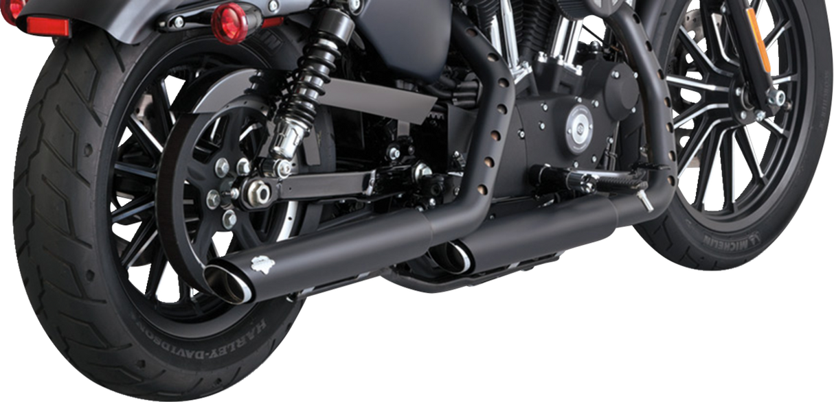 VANCE & HINES 3" Twin Slash Slip-On Mufflers - Black 46361