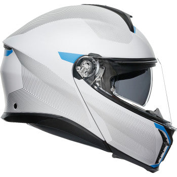 AGV Tourmodular Helmet - Frequency - Light Gray/Blue - Medium 211251F2OY00612