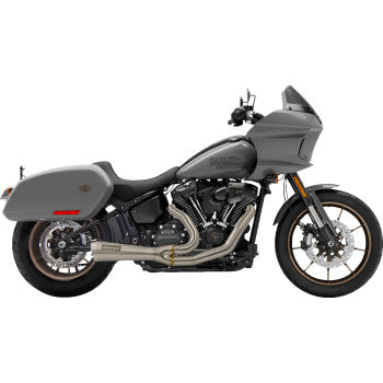 BASSANI XHAUST 2-into-1 Ripper Short Exhaust System - Stainless Steel Softail 2018-2023  1S74SSE