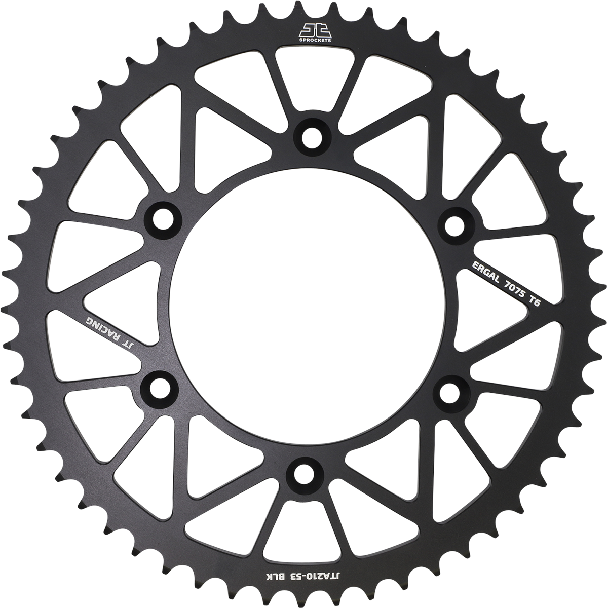 JT SPROCKETS Rear Sprocket - Honda - Black - 53 Tooth JTA210.53BLK