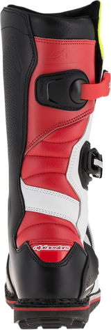 ALPINESTARS Tech-T Boots - White/Red/Yellow Fluorescent/Black - US 9 2004017-2351-9