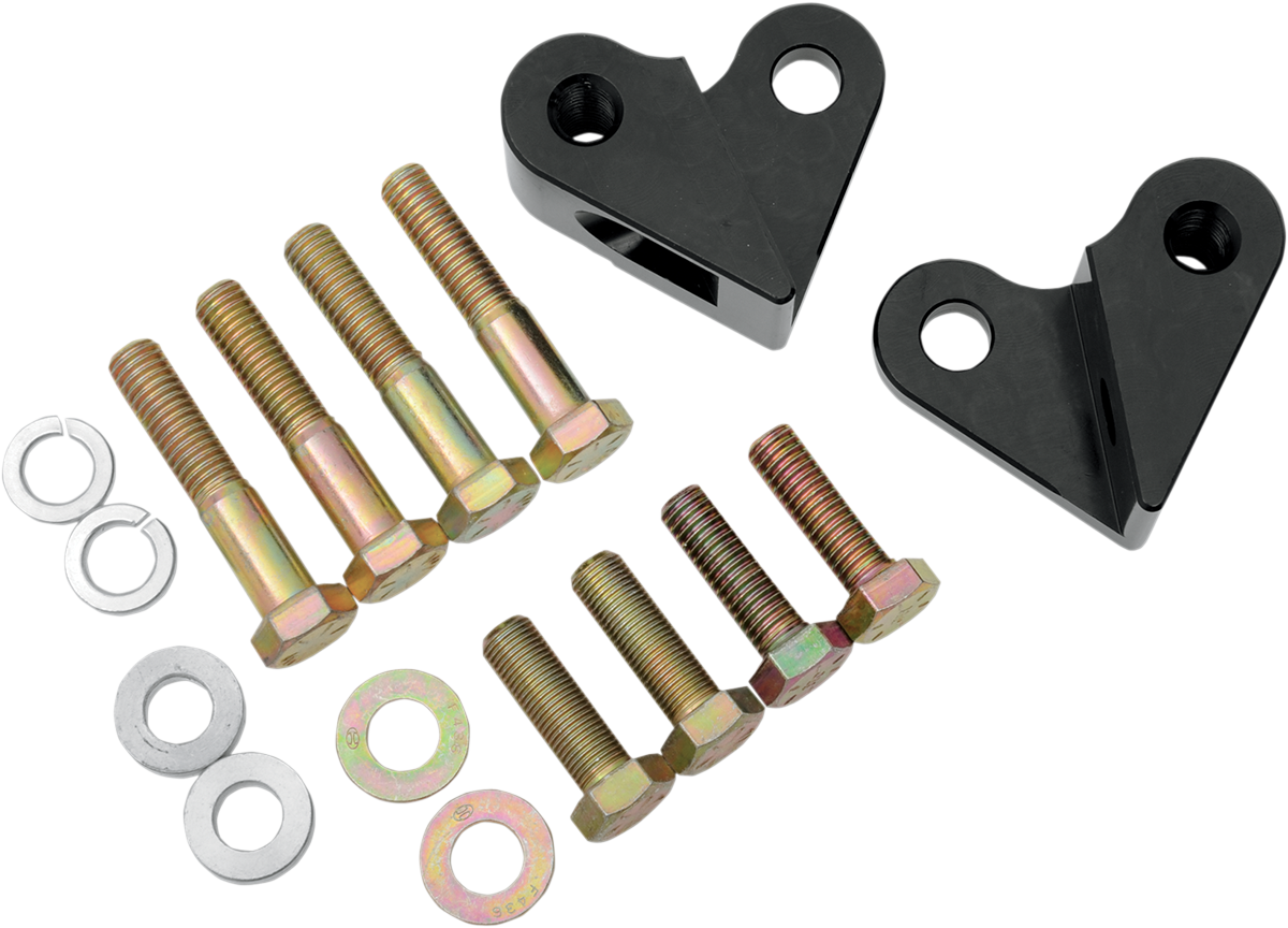 LA CHOPPERS Rear Lowering Kit - Black Powder Coated - Lowers 1" - '97-'01 FL LA-7500-01