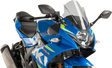 PUIG HI-TECH PARTS Race Windscreen - Smoke - Suzuki 9722H