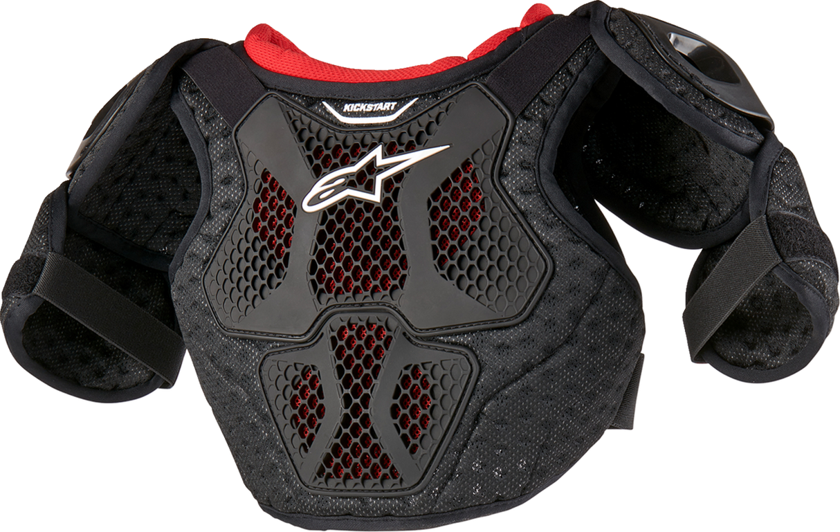 ALPINESTARS Youth Bionic Action Kickstart Chest Guard - Black/Red - 4/6 6740624-13-4/6