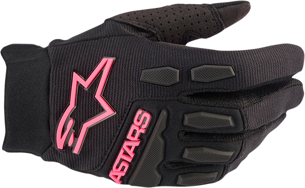 ALPINESTARS Women Stella Full Bore Gloves - Black/Fluo Pink - Large 3583622-1390-L