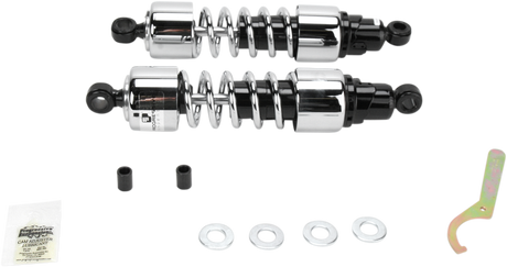 PROGRESSIVE SUSPENSION Shocks - 412 Cruiser Series - Chrome - 13" - Heavy Duty 412-4222C