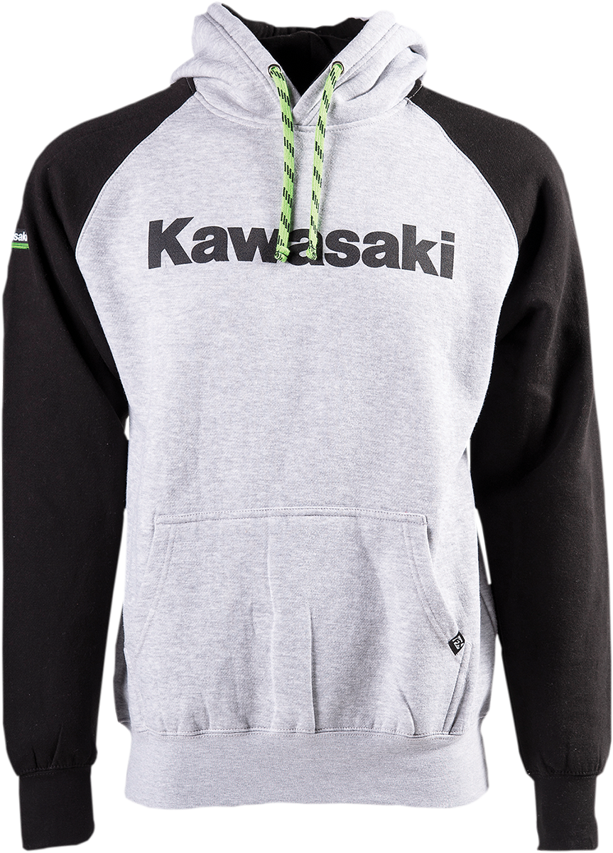 FACTORY EFFEX Kawasaki Hoodie - Black/Heather - Large 23-88104