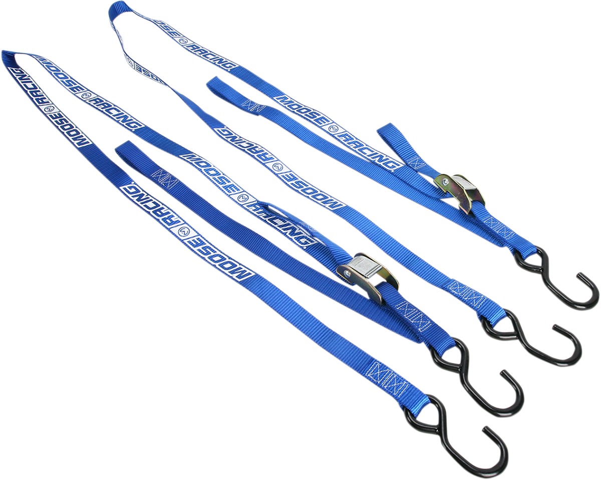 MOOSE RACING Soft-Tie Tie-Downs - Blue 3920-0304