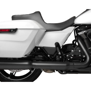 DRAG SPECIALTIES  Predator III 2-Up Seat - Double Diamond - Black Stitching - FLT/FLH '23-'24 0801-1931