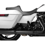 DRAG SPECIALTIES  Predator III 2-Up Seat - Double Diamond - Black Stitching - FLT/FLH '23-'24 0801-1931