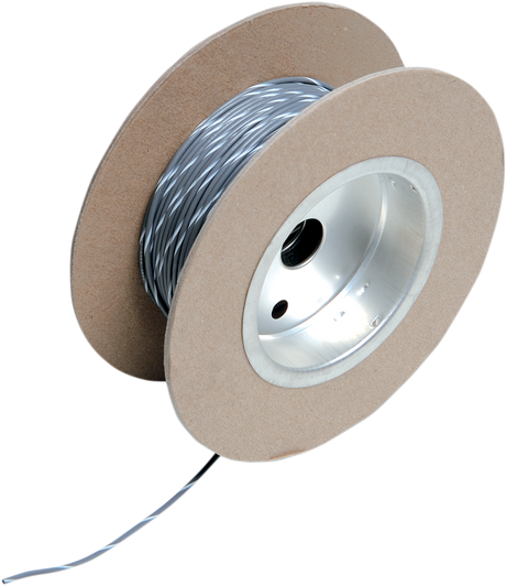 NAMZ 100' Wire Spool - 18 Gauge - Gray/White NWR-89-100