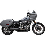TRASK 2-into-1 Assault Exhaust System - Black - Softail M8 TM-5054BK