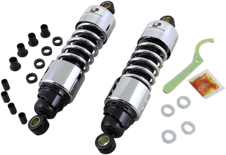 PROGRESSIVE SUSPENSION 412 Series Shock - 11.5" - Standard - Chrome - FLH/T 412-4074C