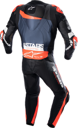 ALPINESTARS GP Plus v4 Leather Suit - Black/Red Fluo/Blue - US 38 / EU 48 3150523135748