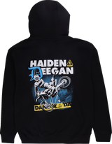 Deegan Apparel Caution Hoodie - Black - Large DMTFP3010BLKL