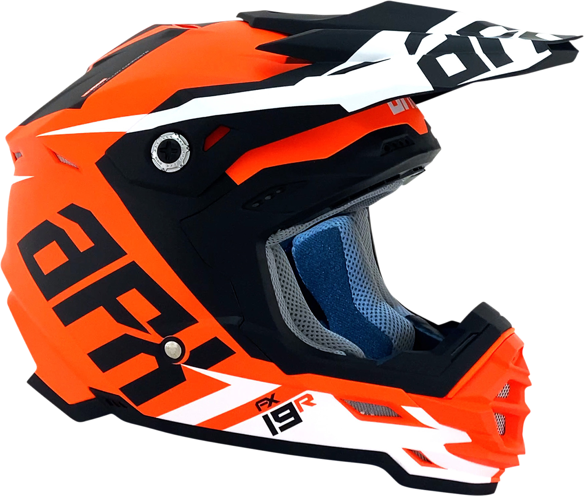 AFX FX-19R Helmet - Racing - Matte Orange - Medium 0110-7084