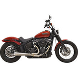 BASSANI XHAUST 2-into-1 Road Rage III Exhaust System Softail  Fat Bob / Street /Rider    - 49-State - Stainless 1S72SSE