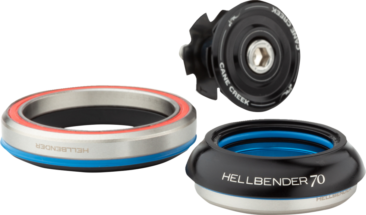 CANE CREEK CYCLING COMPONENTS Hellbender 70 Headset - Complete - IS42/28.6/H9 - IS52/40 - Black BAA1189K