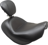 MUSTANG Wide Touring Solo Seat - Black - Plain - with Driver Backrest - C90T '15-'19 89206