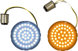 CUSTOM DYNAMICS Amber/White LED Turn Signal Inserts GEN-4-AW-1157