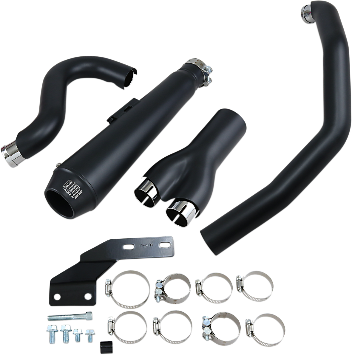 COBRA El Diablo Exhaust - Black - '12-'17 Softail N/F FXSB/FXSE MODELS 6483B