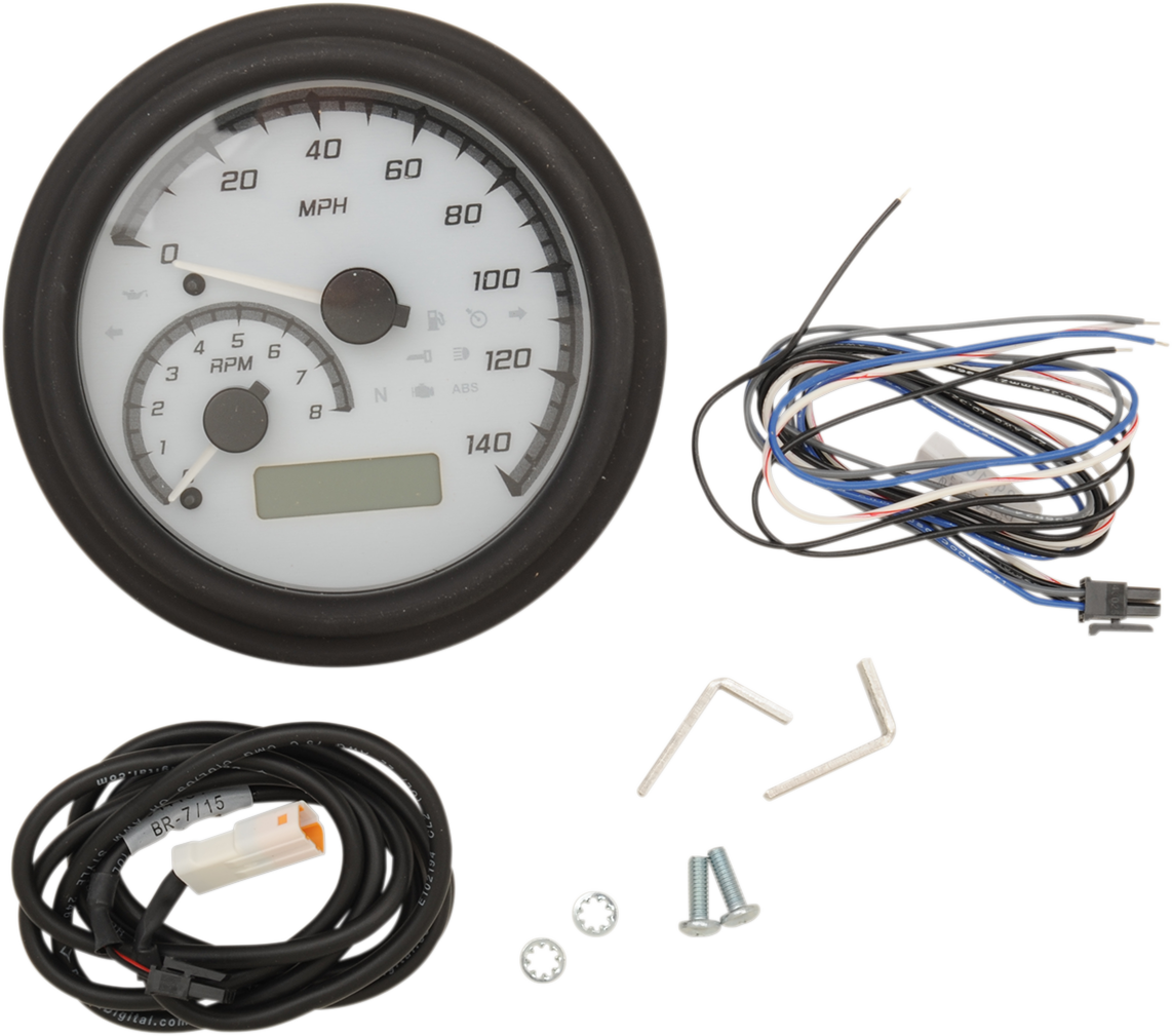 DAKOTA DIGITAL MXV Series Analog Gauge System - White/Gray/Black MVX-2011-WG-K