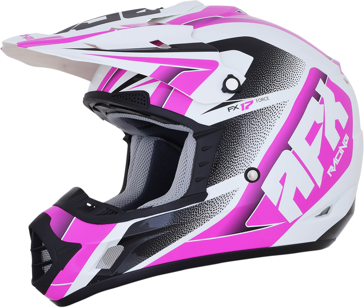 AFX FX-17 Helmet - Force - Pearl White/Fuchsia - XS 0110-5255