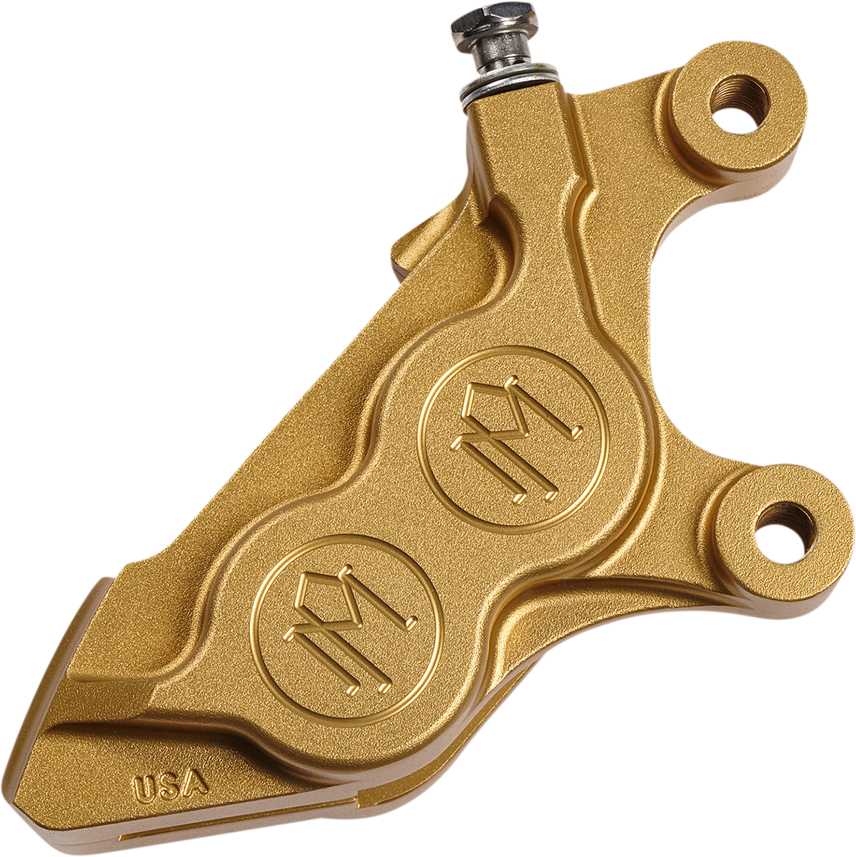 PERFORMANCE MACHINE (PM) 4-Piston Caliper - Gold Ops - Right Front 0052-2424-SMG