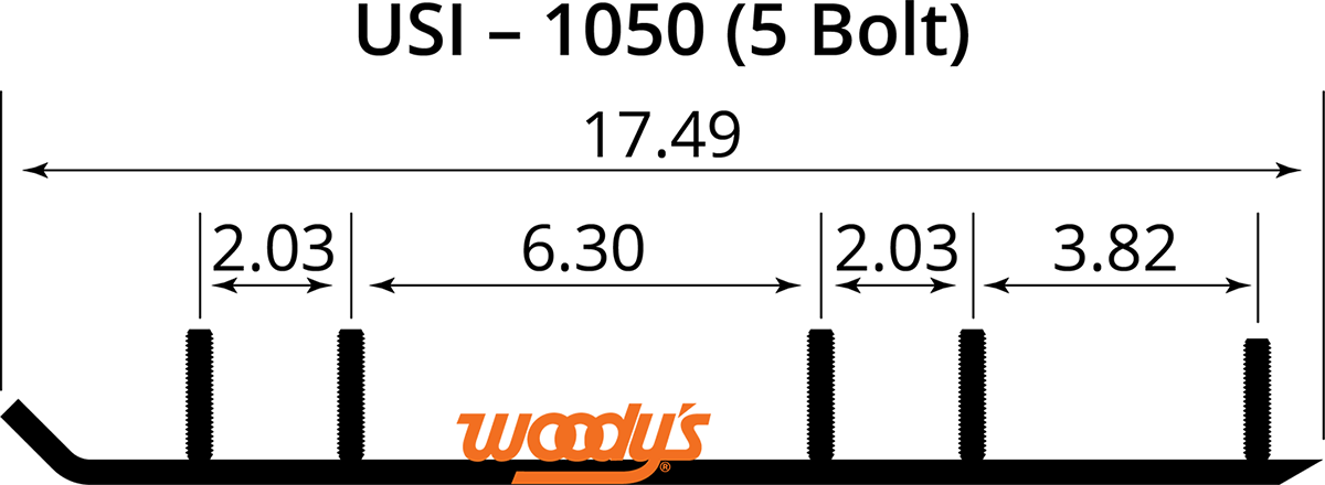 WOODY'S Wear Bar - Trail Blazer IV Flat-Top - 6" - 60 TSI4-1050