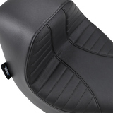 DRAG SPECIALTIES EZ-Solo Seat - Scorpion Stitch - Vinyl - FLFB/S '18-'22 ACT EZ-ON MOUNT STYLE 0802-1185