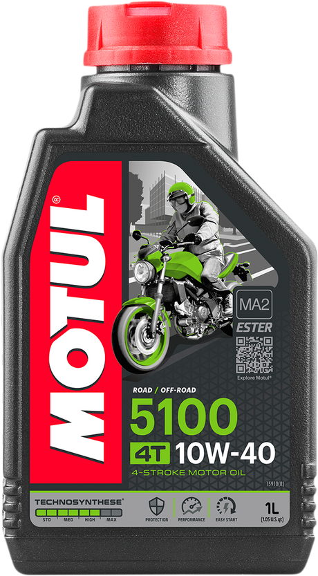 MOTUL 5100 4T Synthetic Blend Oil - 10W-40 - 1L 104066