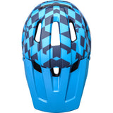 KALI DH Invader Helmet - LTD Glitch - Matte Navy/Cyan - L-2XL 0211323227