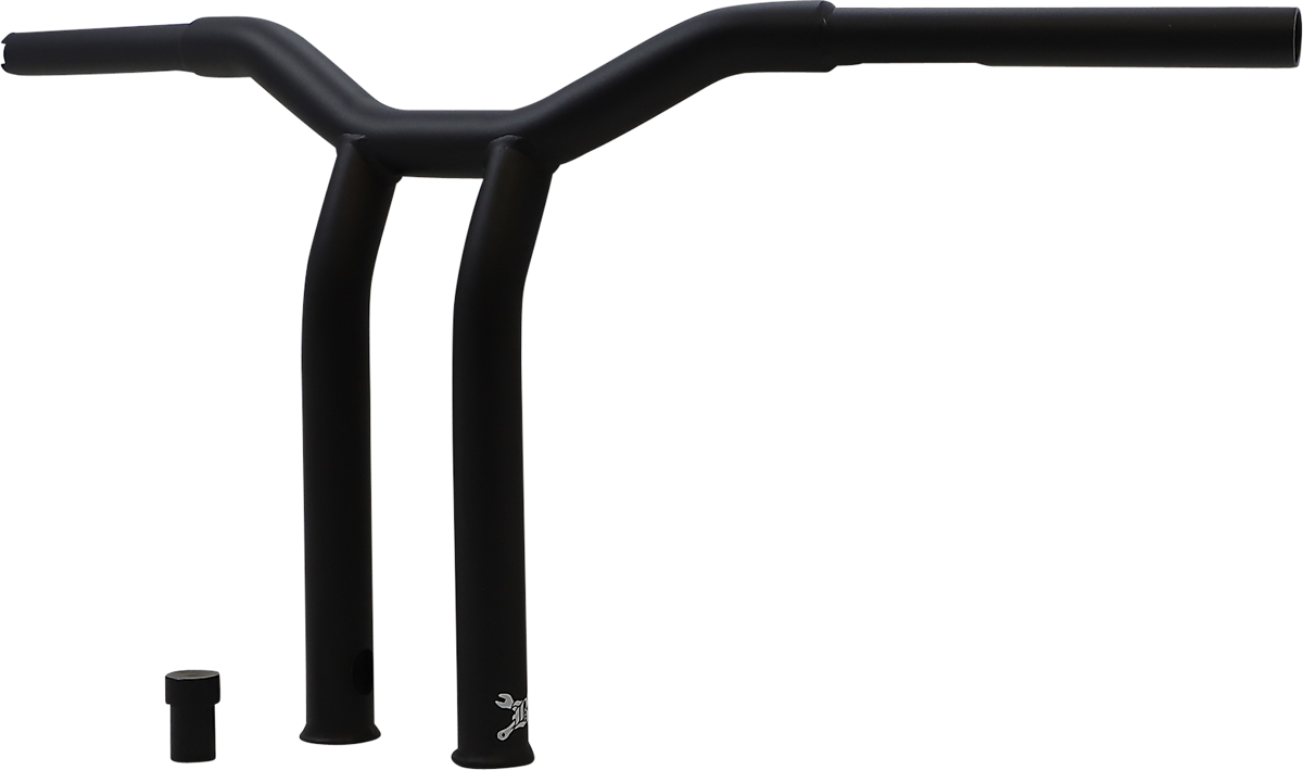 BURLY BRAND Handlebar - Dominator - Raked - 12" - Matte Black B12-6052SB