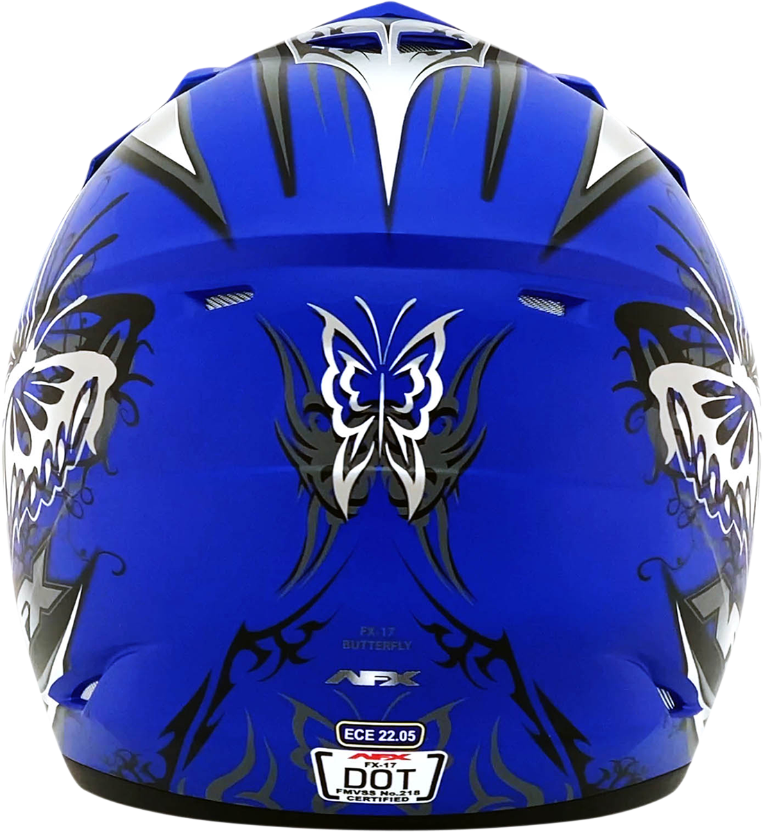 AFX FX-17 Helmet - Butterfly - Matte Blue - Small 0110-7122