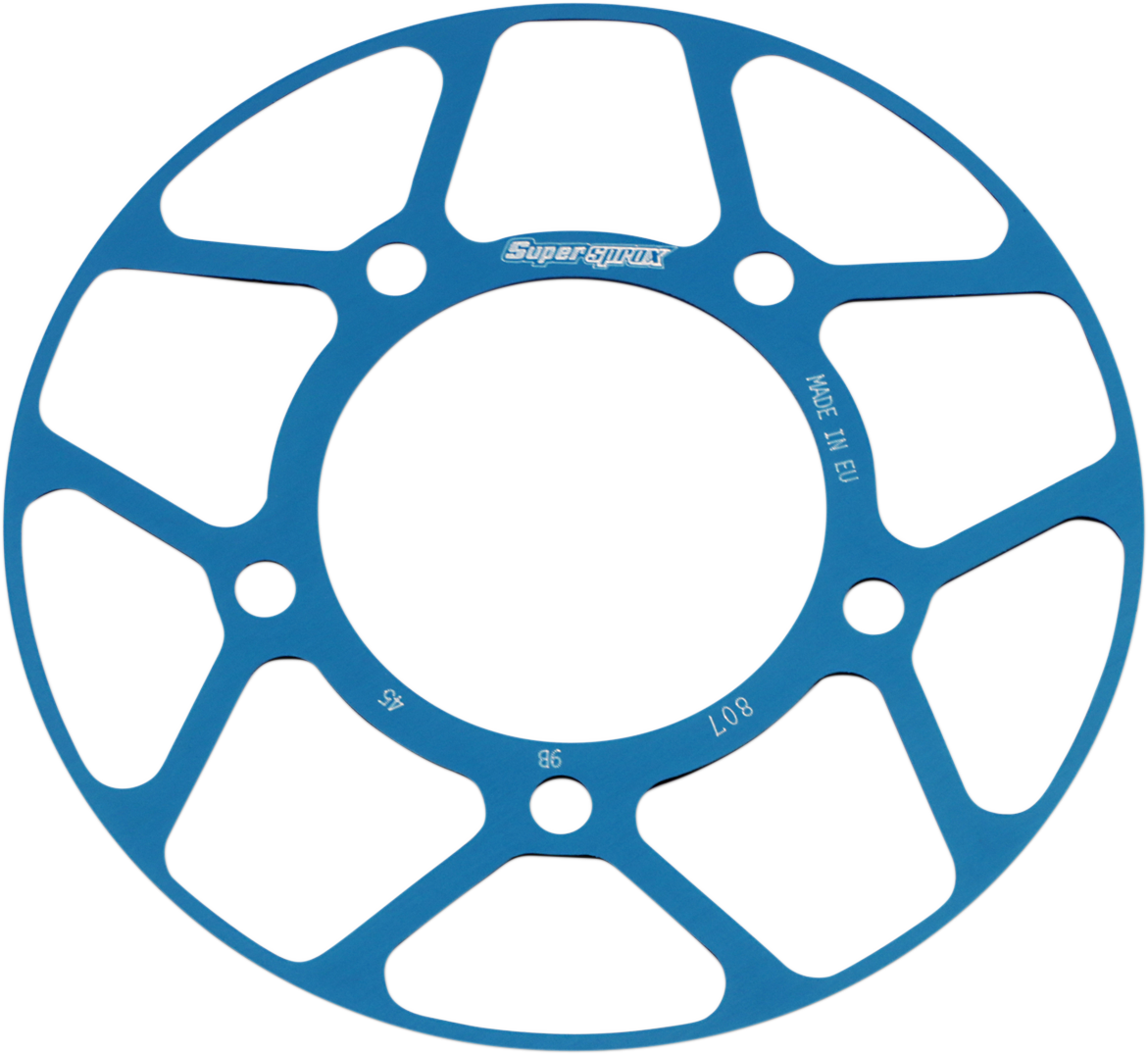 SUPERSPROX Edge Rear Sprocket Insert - Blue RACD-807-45-BLU