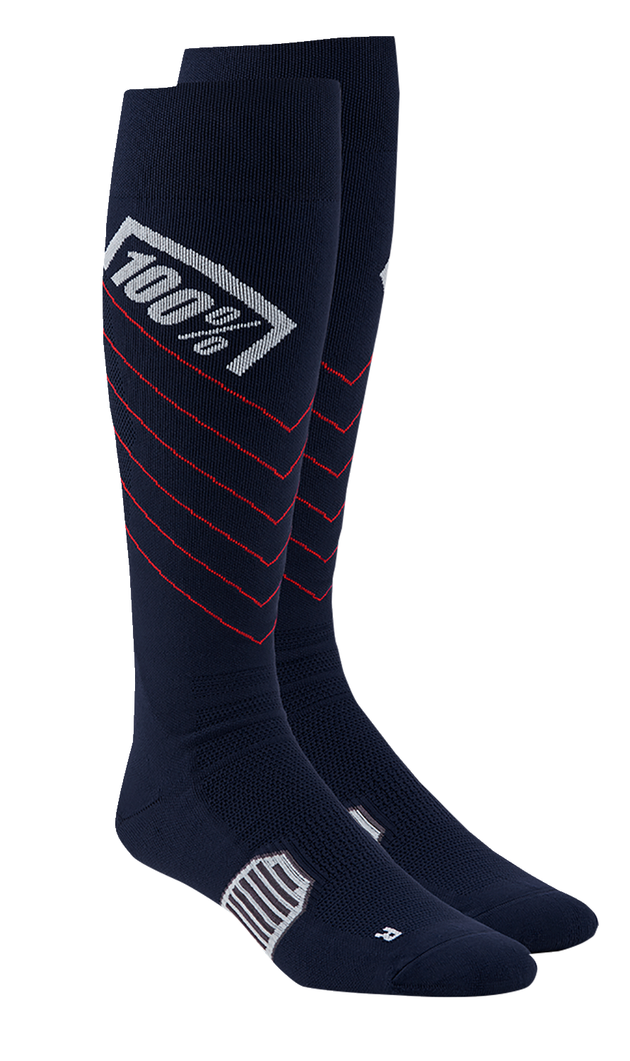 100% Hi-Side Performance Socks - Navy - Large/XL 20054-00004