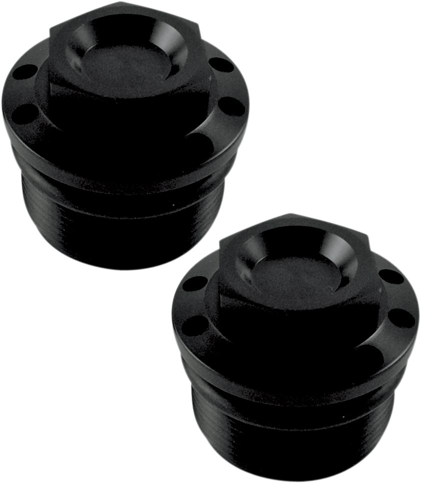 JOKER MACHINE Fork Tube Caps - Black - 39 mm 10-310B