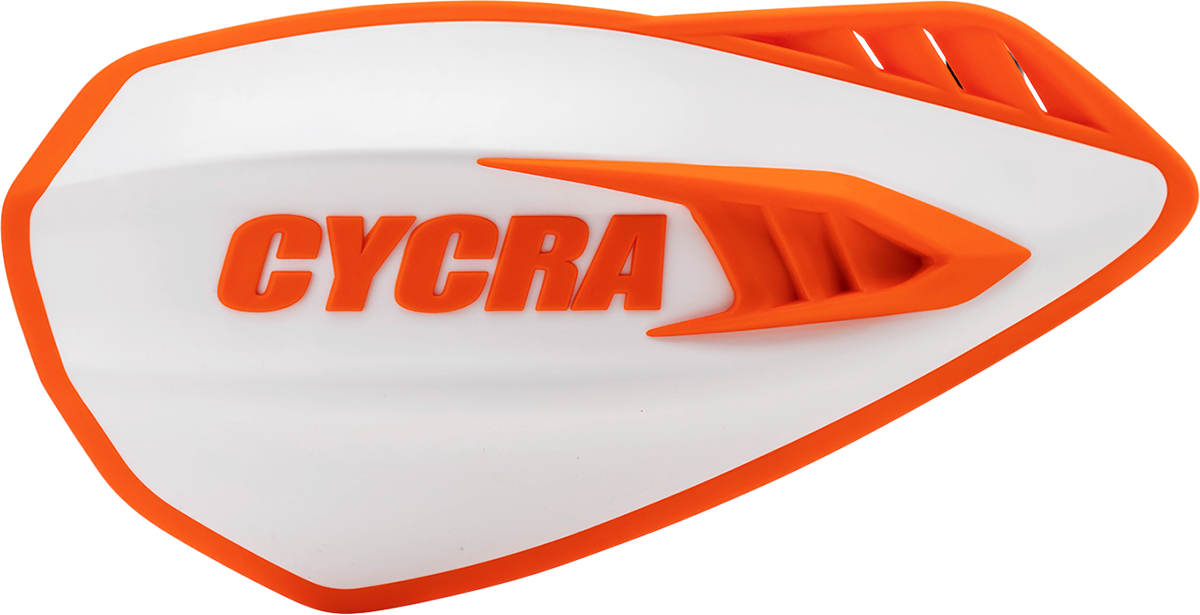 CYCRA Handguards - Cyclone - White/Orange 1CYC-0056-229