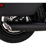 VANCE & HINES Twin Slash Slip-On Muffler - Black - Softail 46750