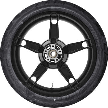 COASTAL MOTO Daytona Rear Wheel - Black (18") | Dunlop AE Tire (180/55B18) PKG2-DAY185SB-ABST