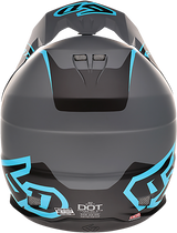 6D ATR-1 Helmet - Stealth - Cyan - Small 10-4625