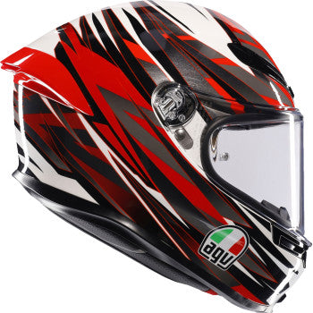 AGV K6 S Helmet - Reeval - White/Red/Gray - XL 2118395002-023-XL