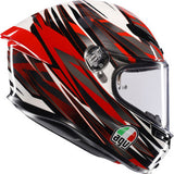 AGV K6 S Helmet - Reeval - White/Red/Gray - Large 2118395002-023-L