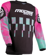 MOOSE RACING Qualifier Jersey - Pink/Teal - Large 2910-7520