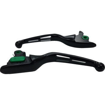 DRAG SPECIALTIES Levers - Slotted - Black  Glide  2021-2023 H07-0607MB 0610-2256