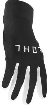 THOR Agile Gloves - Solid - Black/White - Small 3330-7670