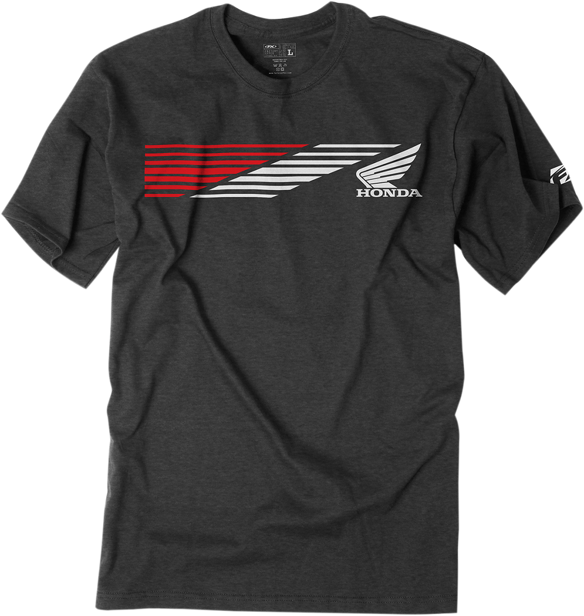 FACTORY EFFEX Honda Speed T-Shirt - Charcoal - Large 19-87304