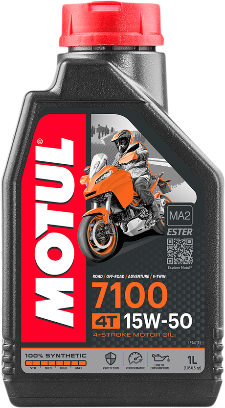 MOTUL 7100 4T Synthetic Oil - 15W-50 - 1L 104298