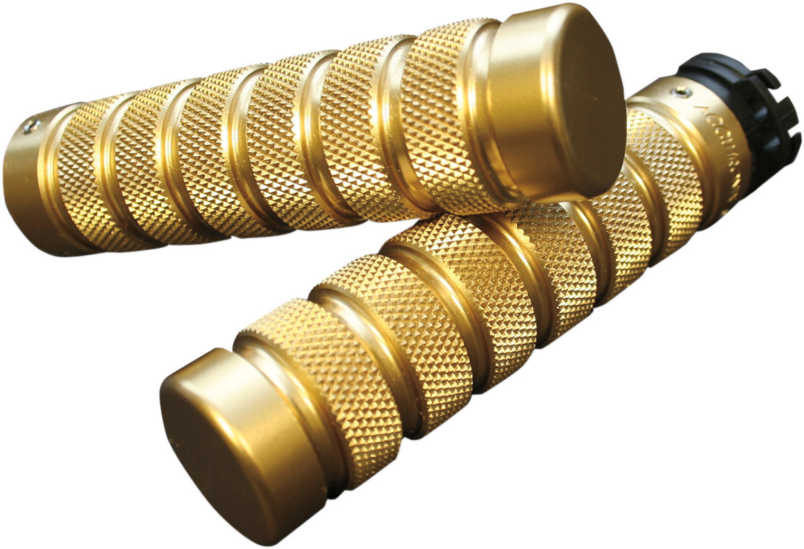 ACCUTRONIX Grips - Knurled - Notched - Brass GR100-KN5