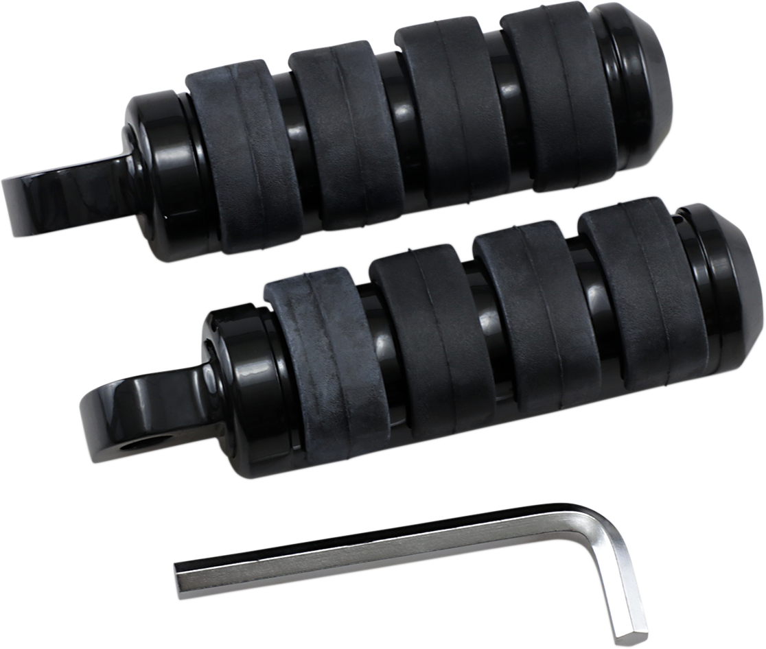 DRAG SPECIALTIES Soft-Ride Footpeg - Black - Small 361043